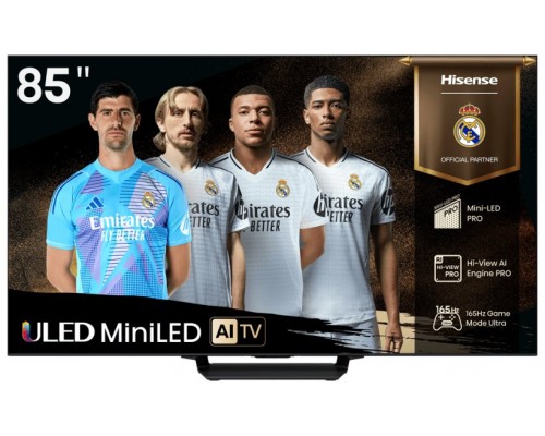 TELEVISOR 85"" MINILED UHD 4K QUANTUM DOT 165Hz 85U7Q PRO SMART TV HISENSE (Espera 4 dias)